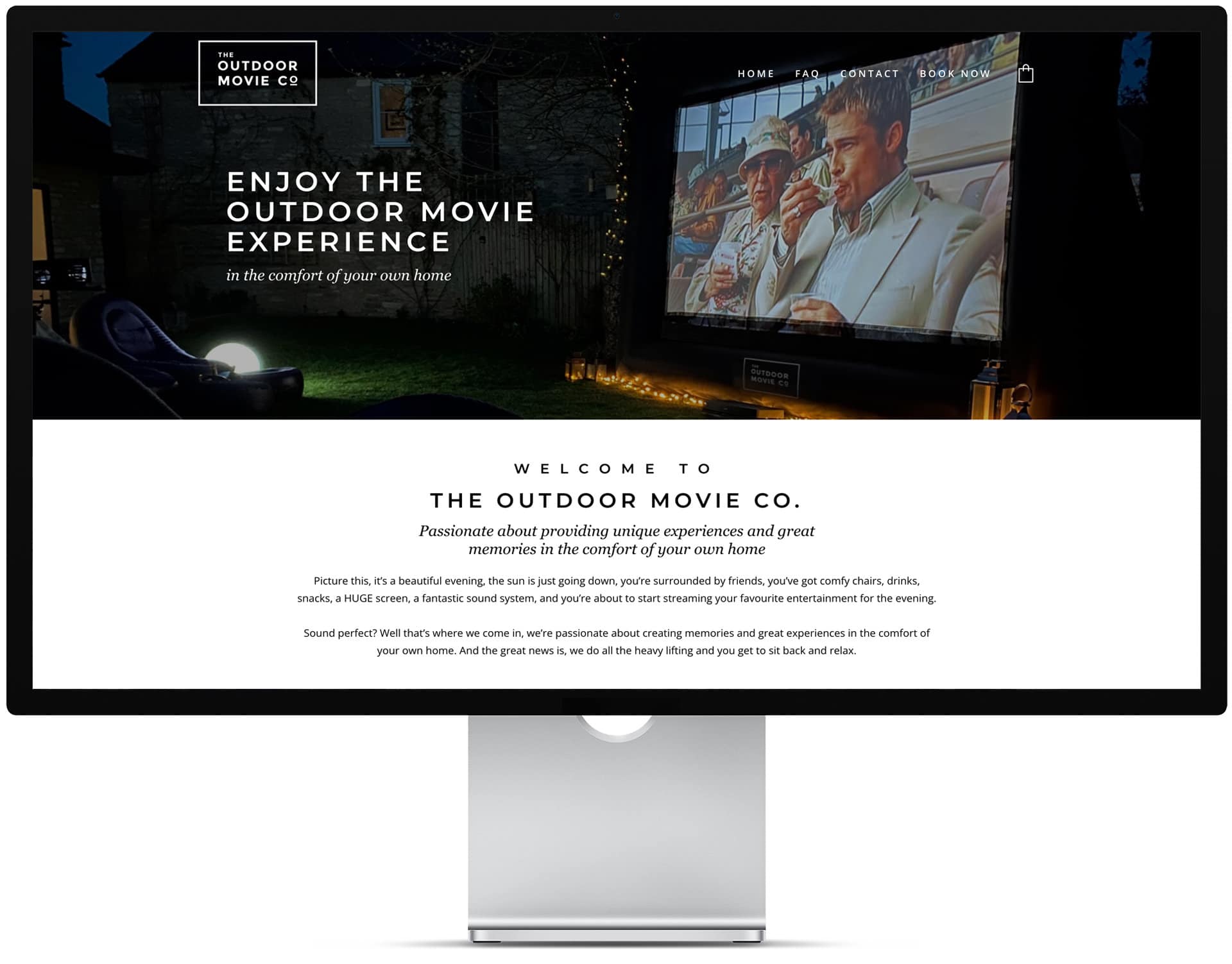 Outdoor Movie Co. web design